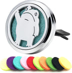 AZNECK Car Diffuser Vent Clip Car Essential Oil Diffuser Vent Clips Air Freshener 10 Felt Pads Frog Mother's Christmas Birthday Car Accessories Gifts for Women & Men