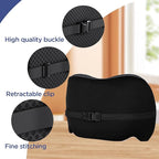 Lumbar Support Pillow for Office Chair, Car Lumbar Pillow Lower Back Pain Relief, Memory Foam Back Cushion with 4D Mesh Cover and Adjustable Straps, Ergonomic Chair Back Pillow for Car,Bed, Gaming