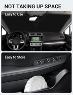 Proadsy 2026 Upgrade Front Windshield Sun Shade Foldable Sunshade Protector Custom Fit 2015-2019 Outback SUV Accessories