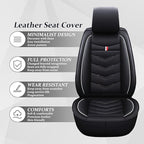 Car Seat Covers 7 Seats for Ford Explorer 2000-2025, Waterproof Durable Compatible Airbag, Premium Leather Seat Protector(7 Seats Standard,Black White)