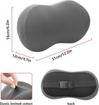 Car Headrest Pillow for Neck Support Memory Foam Car Neck Pillow Universal Fit Head Rest Travel Pillow Car Pillow for Pain Relief While Driving Grey 2pc