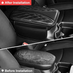 Center Console Cover Fit for Highlander Scratch & Wear Resistant Waterproof Middle Console Cover with 2 Storage Bags(Black)