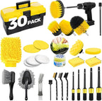 30Pcs Car Detailing Kit, Car Wash Cleaning Kit, Auto Detailing Drill Brush Set, Car Cleaning Gel, Car Cleaning Supplies for Interior, Exterior, Wheels, Windows