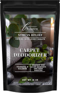 Lapew Stress Relief Carpet Deodorizer Powder - Pet Safe Freshener for Vacuuming | Scented Odor Eliminator for Home | 16 oz