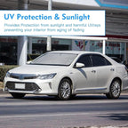 Windshield Sun Shade for Toyota Camry 2024 2023 2022 2021-2018 Accessories Front Window Sunshade Fit LE XLE Hybrid SE XSE Sedan Sun Visor UV Protector Heat Shield Cover