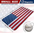 Magnelex American Flag Windshield Sun Shade, High-Resolution Car Sun Shield with Mirror Cut-Out for Automotive Interior Sun Protection Heat Reduction, Folding Car Sunshade - Small