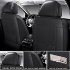 Seat Covers, Car Seat Covers Front Seats, Car Seat Cover, Car Seat Protector Waterproof, Car Seat Cushion Nappa Leather, Black Seat Covers Carseat Cover Universal Fit for Most Cars