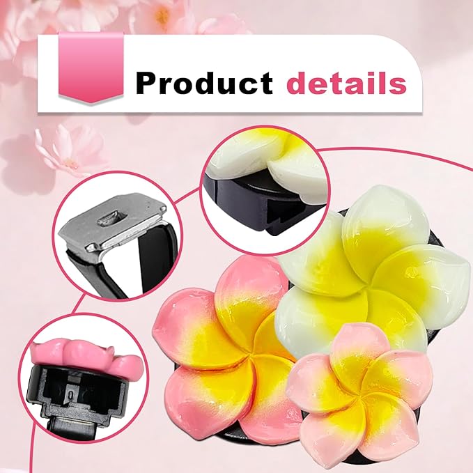 6Pcs Multicolor Pentapetal Flower Car Air Fresheners Vent Clips, Flower Air Vent Clips Pink Beach Flower Air Vent Clips, Air Conditioning Outlet Clip Car Accessories for Women