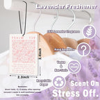 Pink Christian Girls Car Air Freshener Accessories 3pcs, Preppy Coquette Bow Hanging Air Fresheners Decor for Girly Room Closet Bathroom, Scripture Car Scent Lavender Fragrance Card for Women