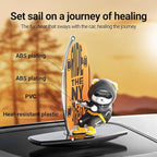 Car Air FreshenerThe Little Bear sways with the Refillable Air Purifier for Car Interior Dashboard Decorations Accessories(NY-Black)