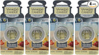 Yankee Candle Smart Scent Auto Vent Clip, Iced Berry Lemonade, Car Air Freshener Odor Neutralizing Clip with Adjustable Fragrance Control, Summer Citrus Scent, 1 Count (Pack of 4)
