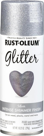 Rust-Oleum 267734 Spray Paint, Each, Silver Glitter