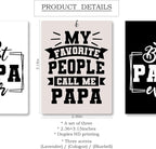 Mancheng-zi Papa Gifts Car Air Freshener 3Pcs, My Favorite People Call Me Papa Air Freshener Hanging for Cars Closet Drawer or Books, Gifts for Father's Day Car Accessories Mirror Decor for Men
