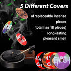 Frienda 21 Pieces Record Player Car Air Freshener Vent Clip Included 3 Pcs Retro Aromatherapy Diffuser, 18 Pcs Refill Pads for Gift, Air Freshener Car Decor Accessories, Music Lover Gifts