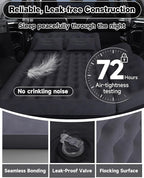 Umbrauto Car Air Mattress Backseat| Inflatable Truck Back Seat Camping Airbed for SUV Rear Seat, Blow Up Sleeping Travel Bed for Van Trunk with Pump & Pillows