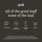 Drift Car Air Freshener - The Original Wood Air Freshener - Car Odor Eliminator - Metal Clip - Essential Oils - 3-Piece Variety Pack Refills - Teak, Open Air, Cabana - NO CLIP INCLUDED