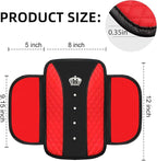 NBTEPEM Bling Crown Car Center Console Armrest Cover, Leather Middle Console Cover Cushion with 2 Storage Bags, Car Armrest Storage Box Interior Accessories for Most Vehicles(Red)