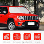INSAUTO for Jeep Patriot Windshield Sun Shade for Jeep Renegade SUV 2015-2024 2025, Front Foldable Sunshade for 2017 Jeep Patriot SUV Car Sun Visor Cover Blocks UV Rays Keep Your Car Cooler