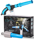 Captain's Musket Pressure Washer Gun with Eco-Friendly Foam Cannon, Adjustable Nozzle, Quick-Connect Hose, and Multi-Surface Cleaning Capability - Power Washer and Car Wash Kit