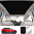 Car Sunroof Compatible with Tiguan 2023-2017 5-Door SUV, Foldable Glass Roof Sunshade with Storage Bag, Sunshade Roof Heat Insulation Sun Protection Roof Sunshade Interior Sunroof Shade