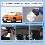 Sun Shade Sunshade for Subaru CrossTrek 2021-2024 2025 Windshield Cover, 4-Layers Sun Shield 250T Silver Coating Sun Visor Crosstrek, 2.0i Premium Limited Wagon Car Accessories