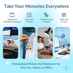 Custom Air Fresheners with Picture - Personalized Double Sided Photo Air Freshener, Customized Air Freshener for Car Wardrobe Bathroom Hanging Ornaments (A5-Irregular Shape)