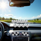 8 Pcs Silver Bling Heart Air Vent Clips, Crystal Car Fresheners, Diffuser With Rhinestone Decoration, Cute Interior Accessories for Women Girls, Decorations