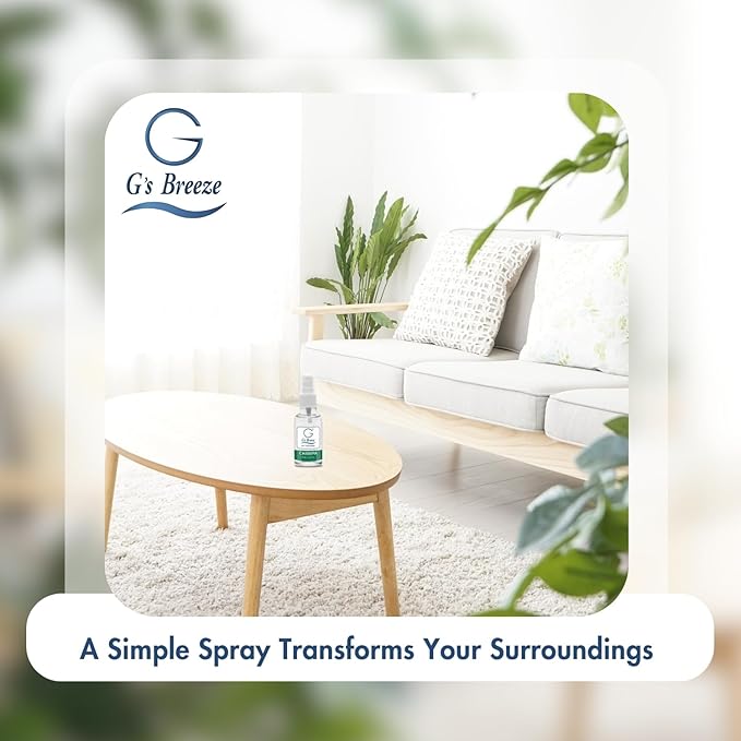 G's Breeze Champa Air Freshener - Captivating Floral Aroma Inspired by Champa Flower - Long-Lasting Fragrance - Relaxing Scent for Home, Office & Car - Refreshing & Tranquil Atmosphere for Relaxation