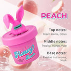 Diffusers for Home Peach Scent 2 Pack, Bathroom Diffuser Cute Bunny Shape for Office, Air Freshener Diffuser Gel Leak-Proof Car & Room, Bathroom Scent Diffuser Gift for Friends and Family