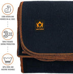 Arcturus Military Wool Blanket - Warm, Thick, Washable - Great for Outdoors, Camping, Stadium Blanket, Picnics, Travel - Car & Bushcraft Survival Kits
