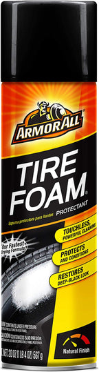 Armor All Tire Foam, Tire Cleaner Spray for Cars, Trucks, Motorcycles, 20 Oz Each, 1.25 Pound (Pack of 5)