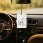 Blue and White Chinoiserie Car Air Freshener 4 Pcs, Retro Rocking Horse Plane Bear Truck Air Freshener Hanging for Cars Books Closet Drawer, Cute Girly Car Accessories for Women