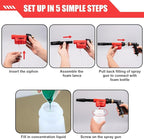 Car Wash Foam Gun, Car Wash Sprayer with Adjustable Foam Dial Foam Nozzle, Foam Cannon Attachs to Any Garden Hose, Durable 5/8" and 3/4" Brass Joint Soap Gun for Home Garden Use