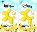 Little Pup 96602 Vanilla Scent, Car Air Freshener, Clips to A/C Air Vent, Alcohol-Free Fragrance Oil, Non-Hazardous and Non-Toxic Plastic, Set of 1 (Pack of 2)