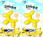 Little Pup 96602 Vanilla Scent, Car Air Freshener, Clips to A/C Air Vent, Alcohol-Free Fragrance Oil, Non-Hazardous and Non-Toxic Plastic, Set of 1 (Pack of 2)