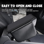 Car Armrest Cover Pad - Nappa Leather Car Center Console Cover with Breathable Holes, Non-Slip Auto Arm Rest Cushion, Universal Car Interior Accessories Fit forTesla Model Y