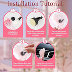 Small Bouquet Car Air Freshener Vent Clips Mini Fresh Flower Bouquet Air Conditioning Outlet Perfume Clip Decoration Essential Oil Diffuser Vent Clip Auto Interior Accessories for Car Decor