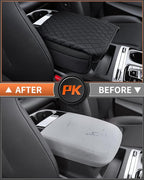 Shademax Center Console Cover for Kia Carnival KA4 2022-2024 2025 2026 Accessories Armrest Cover Console Cushion Pad Leather MPV Armrest Seat Box Cover Console Lid Protector with Pockets Storage Bag