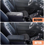 for Honda CRV 2026 2025 2024 2023 Center Console Cover - Soft Armrest Pad Middle Console Cover for Honda CRV LX EX Sport Hybrid EX-L Sport Touring Hybrid Accessories(Orange Stitches)