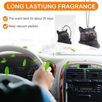 18 Pack Car Hanging Freshener Cat, Car Accessories Funny Cute Cat for Women and Men Hanging Air Freshener Interior Room Decorations Pendant Supplies