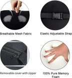 2 Pack Car Headrest Pillow for Neck Support, Soft Car Neck Pillow for Driving with Adjustable Strap and Removable Cover, Universal Fit Headrest Car Pillow