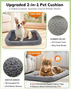 Morpilot Pet Carrier for Large Cats, Small Dogs & Puppies Up to 25lbs, Escape-Proof with Locking Zippers, Dual-Sided Cushion, Safety Buckle for Car & Vet Travel, Includes Foldable Bowl (Dark Gray)