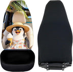 Penguin Front Car Seat Cover 2 Pcs Cute Automobile Front Seat Covers Anti-Slip Back Fabric Protection Interior Accessories Universal Fit for Most Cars SUVs and Sedans