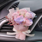 Car Flower Bouquet Air Freshener Vent Clips Mini Bouquet Dried Flower For Car and Household Decoration Car Vent Clip Auto Interior Accessories