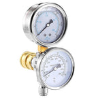 RIDGE WASHER 2-in-1 Pressure Washer Gauge, Stainless Steel Power Washer Gauge Temperature Gauges, 3/8 Inch Quick Connect, 6000 PSI