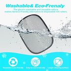 Upgraded Pet Hair Removal Gloves for Cats Dogs, Reusable Strong Grooming Gloves, Pet Hair Remover Tool for Clothing, Couch, Bed, Carpet, Car Seat, Blue, 2pcs