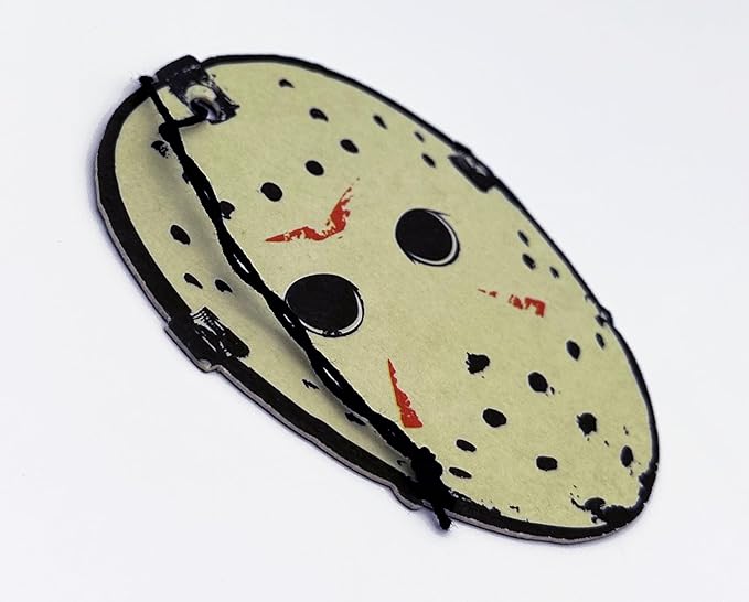Elektroplate Officially Licensed Jason Friday the 13th Automotive Air Fresheners for Vehicles | Midnight Chiller Scent (12-Pack) | Made in the USA
