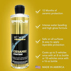 PROJE' Premium Car Care Ceramic Coating & Prep Spray (16oz) | Professional-Grade Ceramic Hydrophobic Wax & Sealant Polish & Prep Spray Removes 99.9% of contaminants for Cars RVs Motorcycles and ATVs