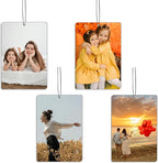 Custom Air Freshener for Car, Personalized Car Air Fresheners with Pictures, Your Photo On Customized Air Freshener Both Sides, Cars Decorations for Women Men(4 Count (Pack of 1))