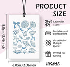 Lacama Blue Beachy Christian Car Air Freshener 3Pcs, Coastal Whale Shell Conch Cross Bible Verse Cars Scents Air Freshener for Women Girls Gifts, Beach Car Accessories Interior Mirror Decor Hanging